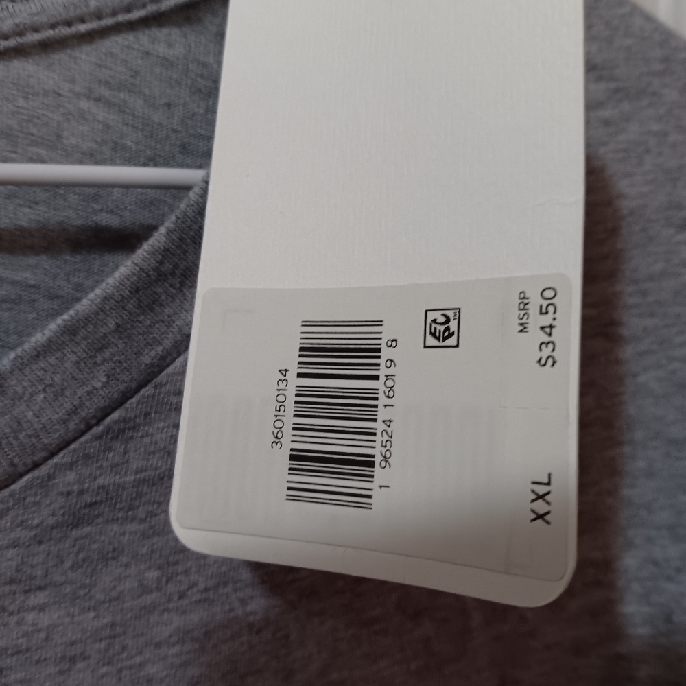 Mens Levi long tee green and gray
